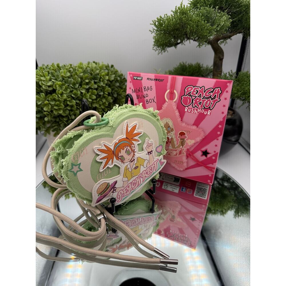 Pop Mart Peach Riot Rush Hour series confirmed mini bag Gigi Diner